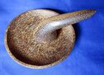 Mörser Schale aus Palmenholz